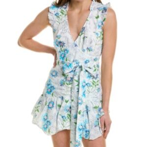 Loveshackfancy Odile Mini dress in Blueberry cloud size 0